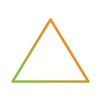 schönes Dreieck Vektor Liniensymbol
