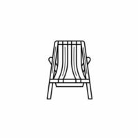 Stuhl-Symbol. Lounge-Sessel-Symbol-Vorlage. Stock-Vektor-Illustration. vektor