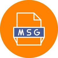 msg-Dateiformat-Symbol vektor