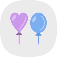 Luftballons-Vektor-Icon-Design vektor