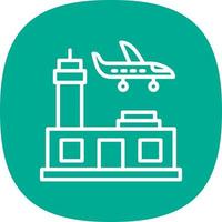 Flughafen-Vektor-Icon-Design vektor