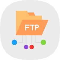 FTP-Vektor-Icon-Design vektor