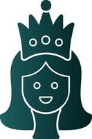 Prinzessin-Vektor-Icon-Design vektor