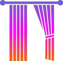 Vorhang-Vektor-Icon-Design vektor