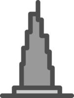 Burj Khalifa-Vektor-Icon-Design vektor