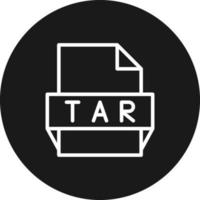 tar-Dateiformat-Symbol vektor