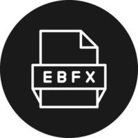 ebfx-Dateiformat-Symbol vektor