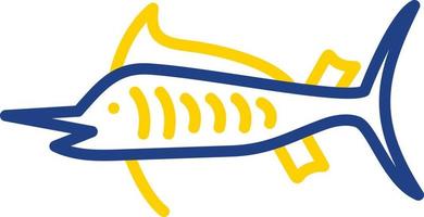 Svärdfisk vektor ikon design