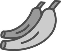 Bananen-Vektor-Icon-Design vektor