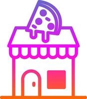 Pizza-Shop-Vektor-Icon-Design vektor