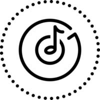 Liniensymbol für Groove vektor