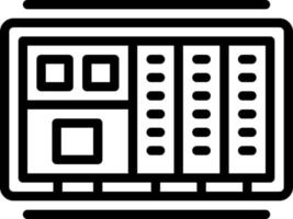 Liniensymbol für SPS vektor