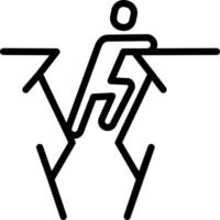 Liniensymbol für Mutige vektor