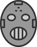 hockey mask vektor ikon design