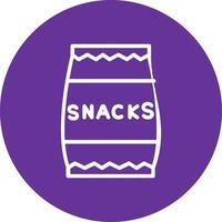 snacks vektor ikon