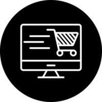 Online-Shopping-Vektor-Symbol vektor