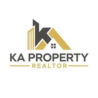 ka Immobilien-Logo-Design-Vorlage vektor