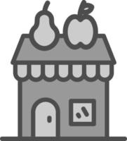 Obst-Shop-Vektor-Icon-Design vektor