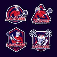 lacrosse modern stil logotyp vektor