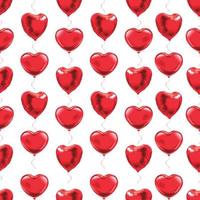 hjärta formad ballonger. bakgrund mönster sömlös. vektor illustration. san valentin. Lycklig valentines dag.