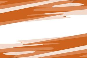 einfarbiger rechteckiger rahmen aus pinselstrichen in trendigen orangefarbenen tönen mit kopierraum in der mitte vektor