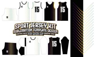 pil jersey design kläder sublimering layout fotboll fotboll basketboll volleyboll badminton futsal vektor