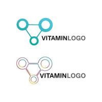 vitamin c logotyp vektor design vektor ikon hälsa näring