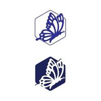 Schönheit Schmetterling Icon Design Tier Insekt vektor