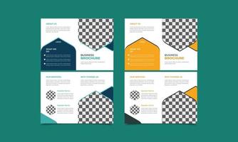 Broschüren Design. Corporate Business Template für Bi-Fold-Broschürendesign. Vektor-Illustration. vektor