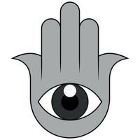 hamsa skydd symbol design vektor