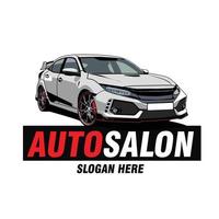 Auto-Auto-Salon-Logo-Vektor-Design vektor