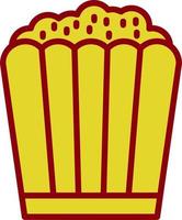 Popcorn-Vektor-Icon-Design vektor