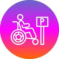 Handicap-Vektor-Icon-Design vektor