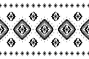 teppich ethnisch ikat muster kunst. geometrisches ethnisches ikat-nahtloses muster im stammes-. mexikanischer Stil. vektor