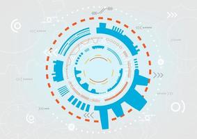 tech cirkel minimal vektor