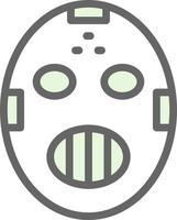 hockey mask vektor ikon design