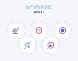 ux und ui flaches Icon Pack 5 Icon Design. global. Diamant. Pause. seo. Prämie vektor