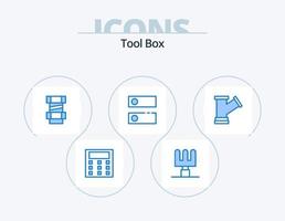 Werkzeuge blau Icon Pack 5 Icon Design. . Wasser. DNS. Werkzeug. Rohr vektor