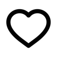 hjärta ikon översikt vektor