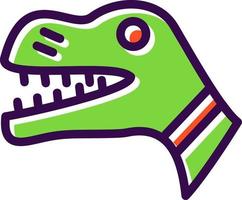 Dinosaurier-Vektor-Icon-Design vektor