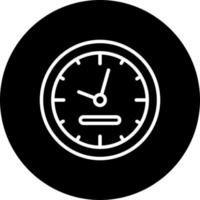 Wanduhr-Vektorsymbol vektor