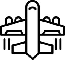 Flugzeug-Vektor-Icon-Design vektor