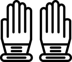 Handschuhe-Vektor-Icon-Design vektor