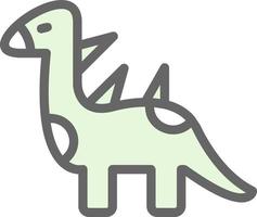Dinosaurier-Vektor-Icon-Design vektor