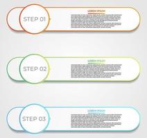 Business-Infografik. moderne Infografik-Vorlage. abstraktes Diagramm mit 3 Schritten, Optionen, Teilen oder Prozessen. Vektorgeschäftsvorlage für die Präsentation. kreatives konzept für infografik vektor
