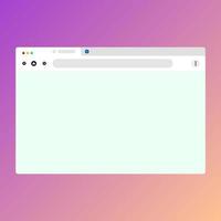 internet browser fönster mockup. internet sida tom mall. vektor