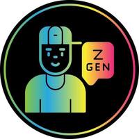 Generation z-Vektor-Icon-Design vektor