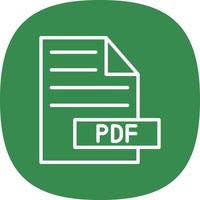 Pdf-Vektor-Icon-Design vektor