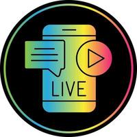 Live-Streaming-Vektor-Icon-Design vektor