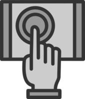 Touchscreen-Vektor-Icon-Design vektor